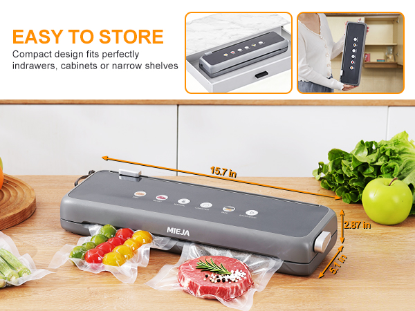 Compact size &amp; storage