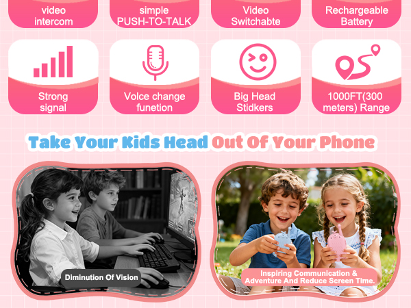 video walkie talkies is great for both indoor and outdoor exploration activities
