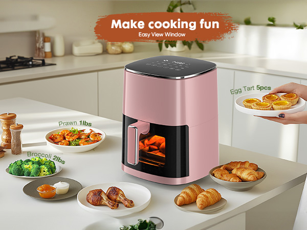 Sweetcrispy Air Fryer 6QT with Window