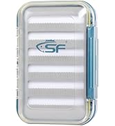 SF Fly Fishing Silt Foam Waterproof Fly Box Double Side Clear Fishing Box