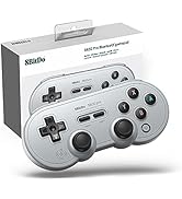 8Bitdo SN30 Pro Wireless Bluetooth Controller with Joysticks,USB-C Cable Gamepad for Mac PC Andro...