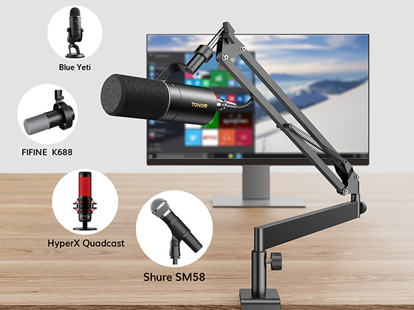 Tonor.Mic.Arm.Desk.Mount-PT3-2-Phone