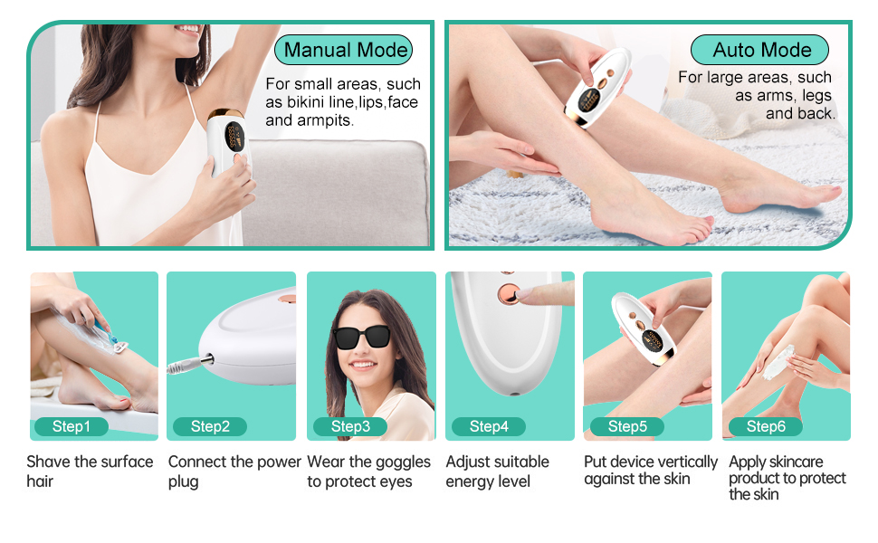 Painless hair removal at home