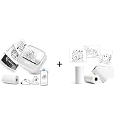PRT Mini Sticker Printer with 4 Rolls Sticker Paper