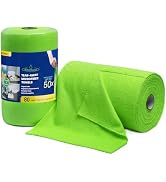 Greenfound Microfiber Cleaning Cloth Roll -80 Pack, 11.5x11.5, Tear Away Towels, Reusable and Was...