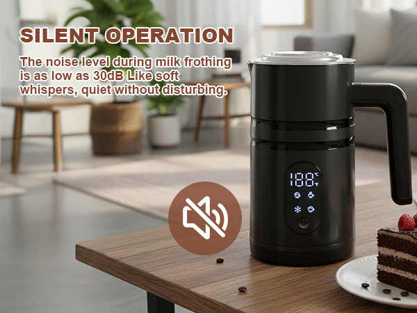 Electric Milk Frother Automatic Hot &amp; Cold Foam Maker