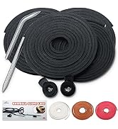 Alytree 8 Pcs Baseball and Softball Glove Lace Kit, 4 Pcs Leather Laces|2 Glove Locks|2 Glove Lac...