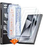SMARTDEVIL [3 Pack for Samsung Galaxy S24 Ultra Screen Protector, Finger Print Reader Compatible,...