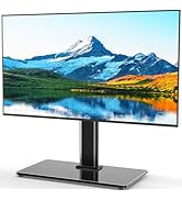 Supcline Universal TV Stand for 32-75 inch TVs up to 110 lbs, Height Adjustable Table Top TV Stan...