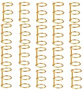 Performore 3 Holes Gold Loose Leaf Binder Book Rings on Post, 3/4" Inside Diameter Snap Split 3-H...