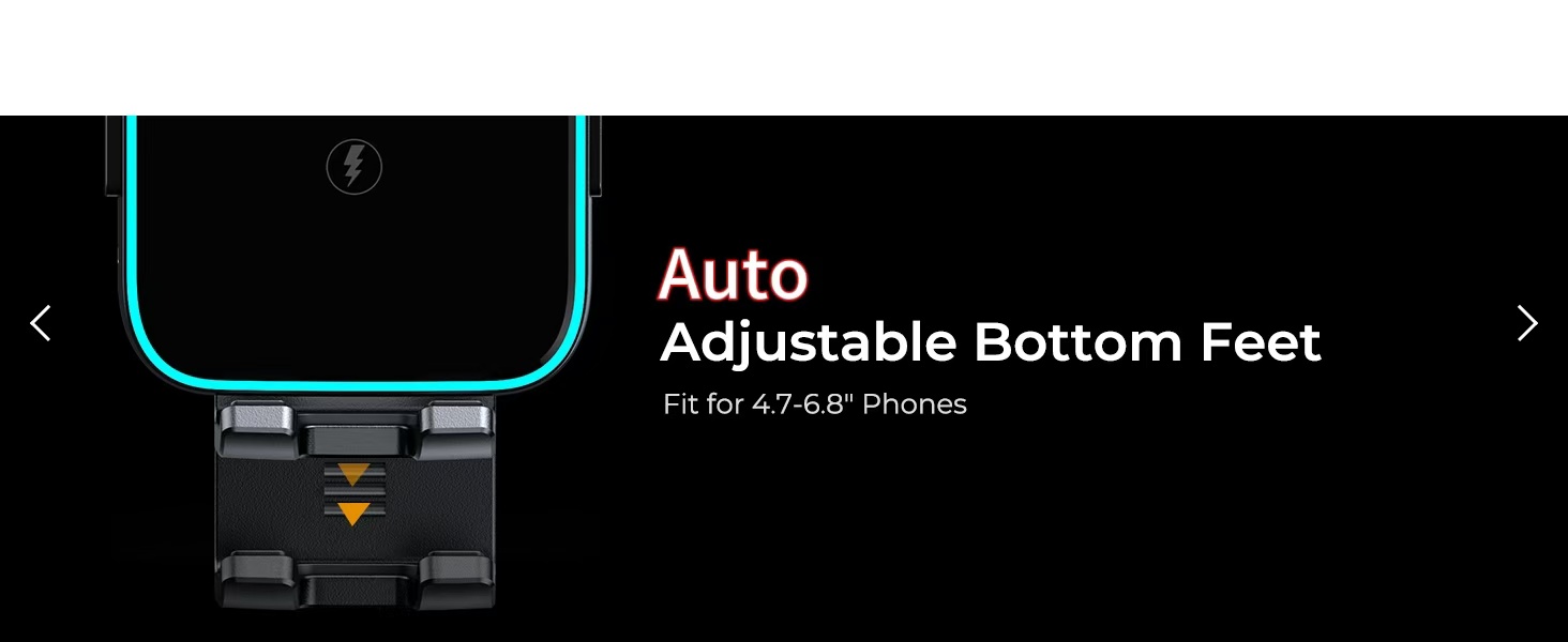 Auto adjustable bottom feet