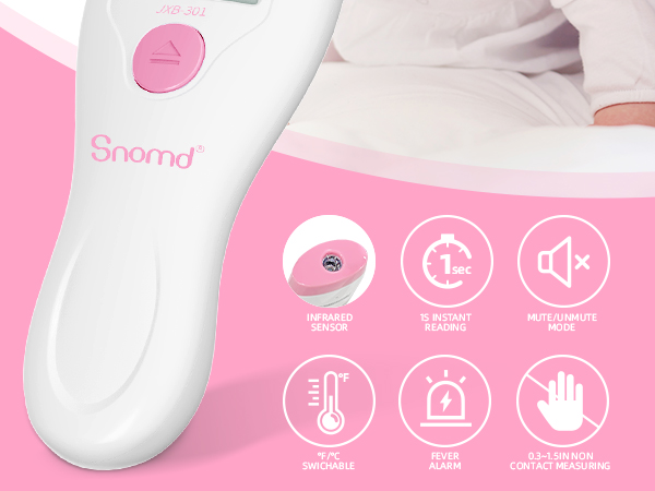 Digital 2-in-1 Infrared Thermometer for Adults