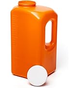 24-Hour Urine Collection Bottles with Easy-Grip Handle - Large Graduated Container for Overnight ...