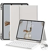 GKABXY Keyboard Case for iPad Air 5th Gen 2022/ 4th Gen 2020 10.9 Inch, Detachable Wireless Bluet...
