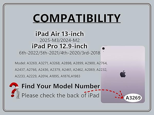 Keyboard Case for iPad Air 13