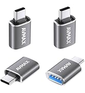 AVMAX USB Adapter 4 Pack,High-Speed Data Transfer,USB Type C Male to USB Female 3.0 OTG Adapter f...