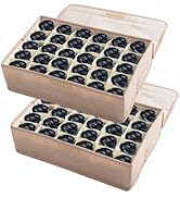 AARAINBOW 2 Packs Underwear Socks Ties Storage Organizer with Lids Foldable Closet Drawer Organiz...