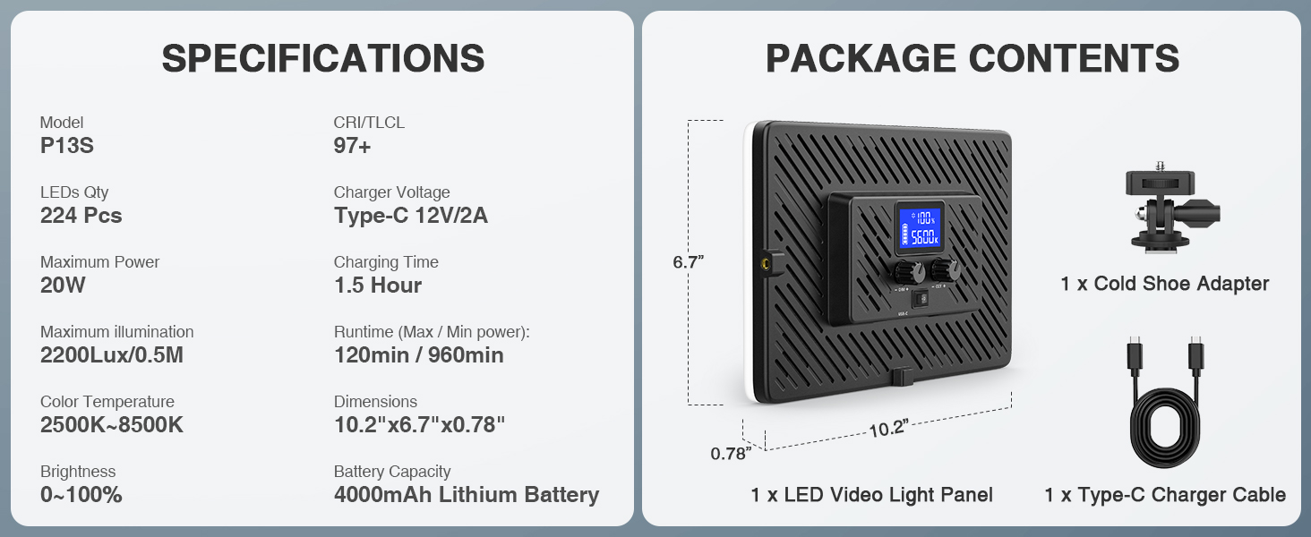 portable light for photography
