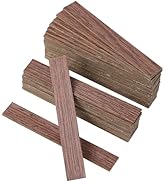 TOYANDONA 40pcs Miniature Dollhouse Flooring, Mini Floor Boards Self Adhesive Dollhouse Wood Floo...