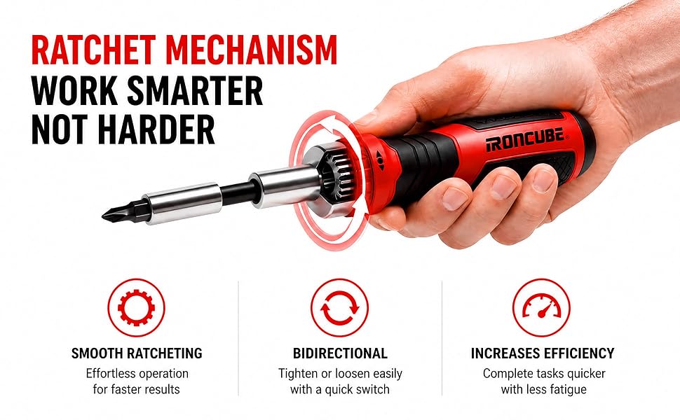 21 in 1 multi ratcheting screwdriver set