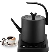 1.0L Gooseneck Electric Kettle with Temperature Control, 304 Stainless Steel Tea Kettle, Auto Shu...