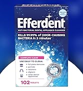 Efferdent Retainer Cleaning Tablets, Denture Cleanser Tablets for Dental Appliances, Complete Cle...
