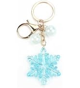 SHTALHST Snowflake Keychain for Women Romantic Winter Snowflake Keycharm with Unique Acrylic Seas...
