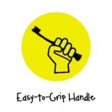 child grasping toothbrush for kids 8-12 grippy handle