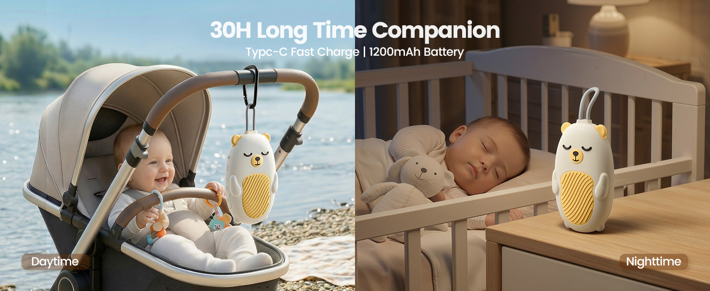 Baby Sound Machine for Sleep, White Noise Machine