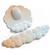 COVEVA Cloud Mouse Pad Wrist Support Keyboard Wrist Rest Set,Soft Memory Foam Egronomic Non-Slip ...