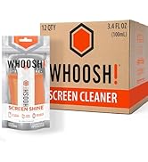 WHOOSH! Screen Cleaner Spray and Wipe [Set of 12] 3.4 fl oz + 1 Microfiber Cloth Wipes - Travel S...