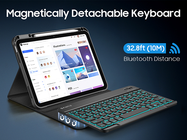 iPad A16 case with Keyboard