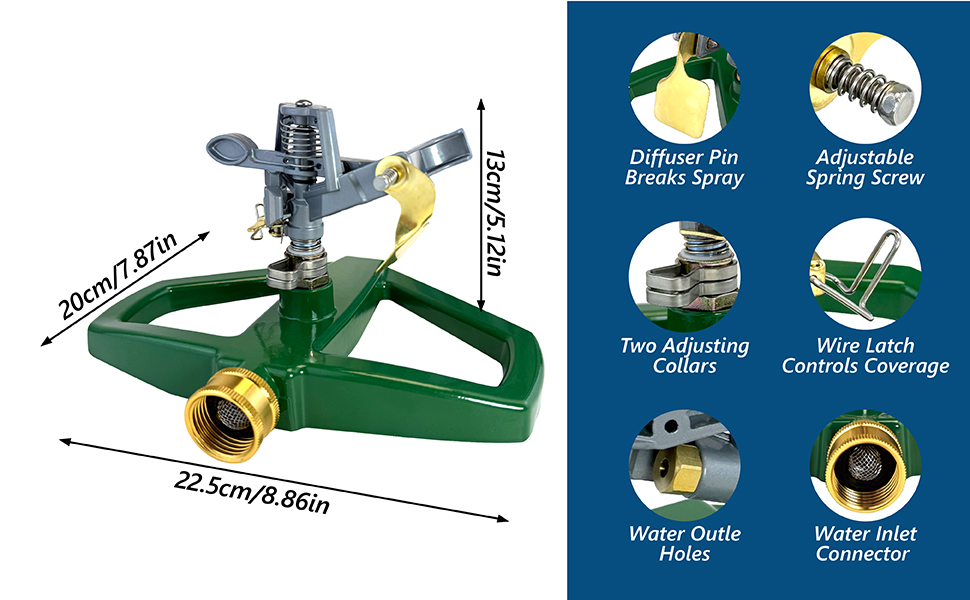 metal pulsation sprinkler specification