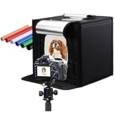 Upgrade Mini Photo Studio Light Box-160pcs LED-Oxford Cloth-40cm/16‘’-Stepless Dimming-Quick Inst...