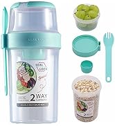 Daasigwaa Breakfast On The Go Cups, Salad Cup To Go, Take And Go Yogurt Cereal Overnight Oats Sna...