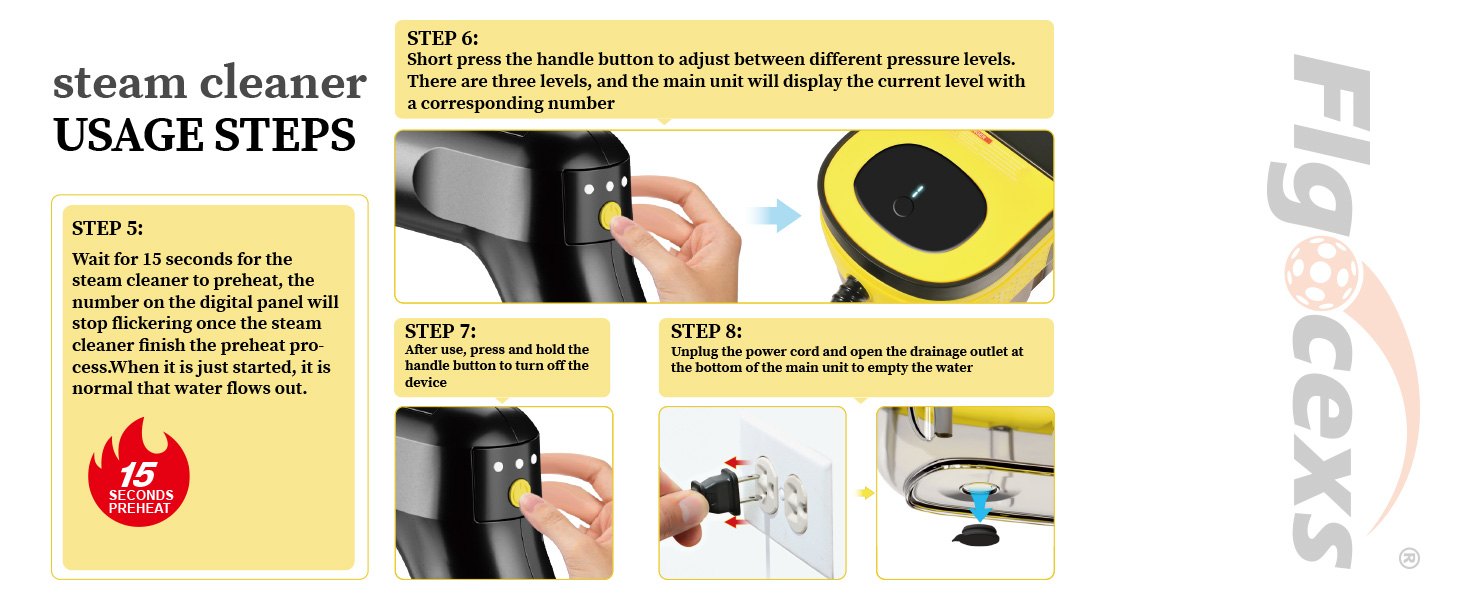 bathroom steamer for cleaning, steam cleaner handheld for home