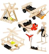 Sntieecr 6 Set DC Motor Kit, 159PCS STEM Mini Electric Motor Kit for DIY Science Projects, Scienc...