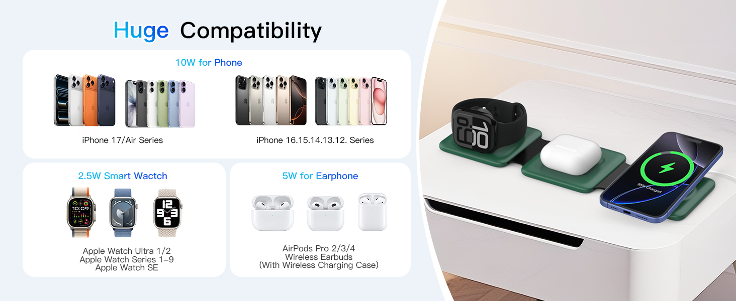 3 in 1 charging station for apple