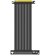 GLOTRENDS PCIe 3.0 X16 GPU Riser Cable Length 300mm, Female 90 Degree Angle, Compatible with Gen ...