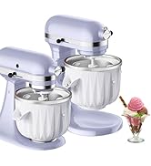 Ice Cream Attachment for KitchenAid Stand Mixer, Compatible with KitchenAid 4.5 Qt and Larger Sta...