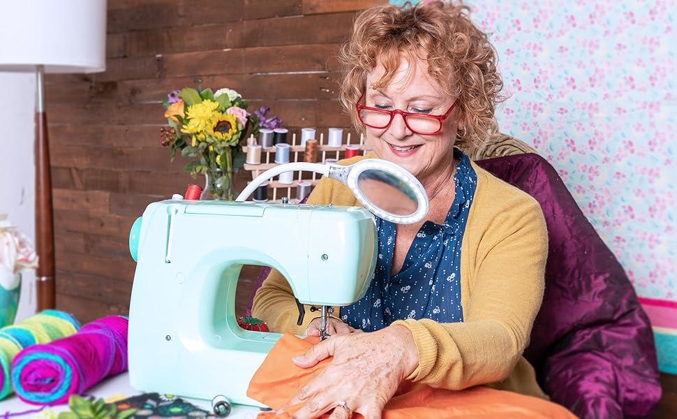 LightView Pro Flex: LED Magnifying Lamp - 2 in 1 Clamp &amp; Base Lamp for Table, Desk &amp; Easel