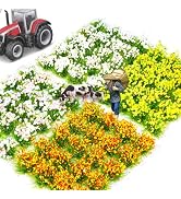Warmtree 80 Pcs DIY Miniature Colorful Flower Cluster Self Adhesive Vegetation Groups Static Gras...