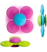 Fat Brain Toys Whirly Squigz - 3 Silicone Spinners for Toddlers &amp; Kids, 10 mos+