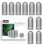 ACEDAYS Gaming Finger Sleeves,100% Visible Silver Fibers,Just Right Pressure/Breathable/Sweatproo...