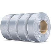 SUNLU 4KG Silk PLA Plus Filament Refill, No-Spool 3D Printer Silk Filament 1.75mm for Reusable Sp...