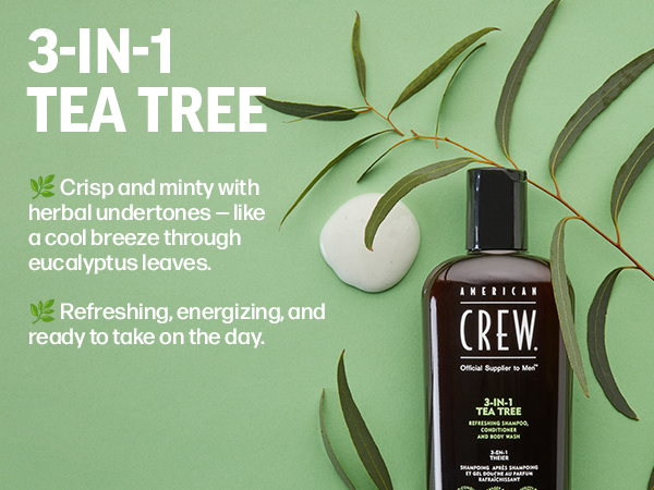 3-in-1 Tea Tree. Refreshing, energizing, and ready to take on the day