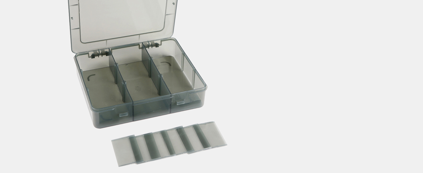 Storage Container with Adjustable Dividers