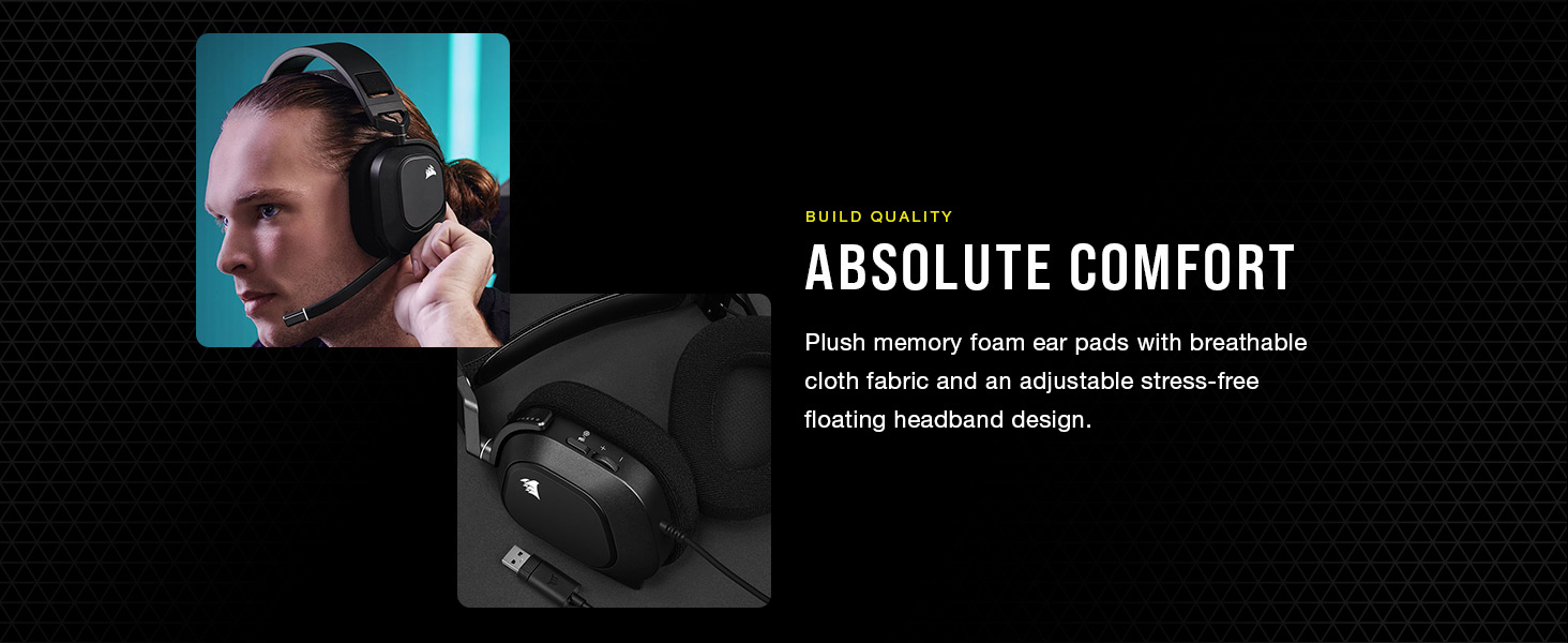 comfortable gaming headset, comfortable headset, USB headset