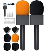2PCS Microphone Holder for DJI Mic Mini/2/3, Mic Handle for Rode/Hollyland/All Lav Microphone, Ma...