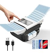 NAVAZIP Automatic Card Shuffler, Rechargeable, and Portable Electric Card Shuffler for 1-2 Decks,...